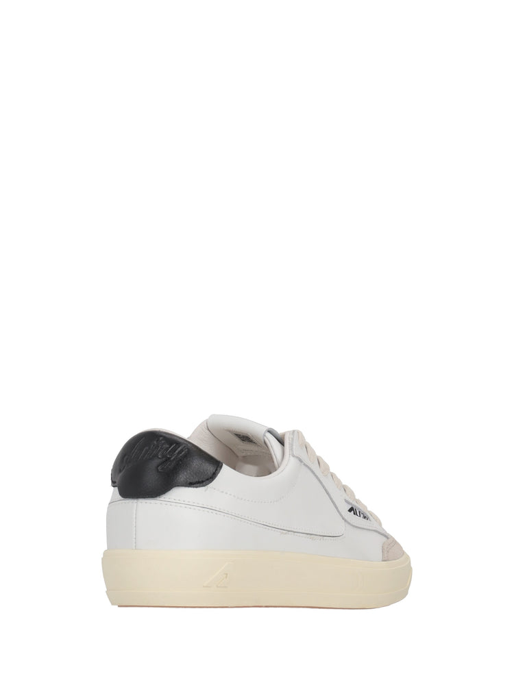 WINDSCAPE LOW WOM LEAT/SUE WHT/BLK