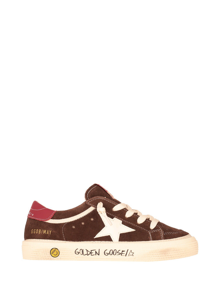 MAY SUEDE UPPER AND TOE LEATHER STAR AND HEEL SIGNATURE FOXING
