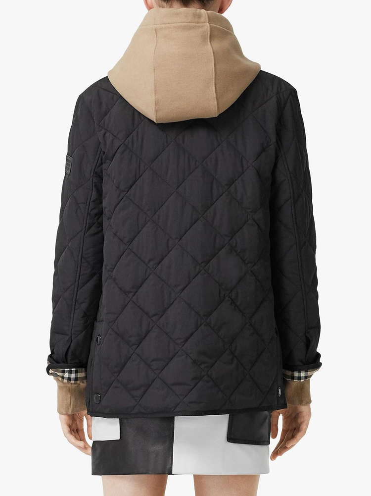 diamond quilted thermoregulated barn jacket