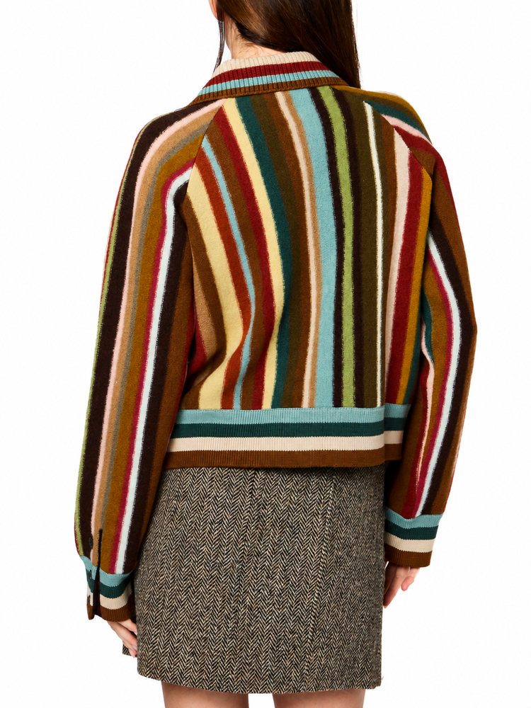 WOMENS KNITTED CARDI BUTTON THRU