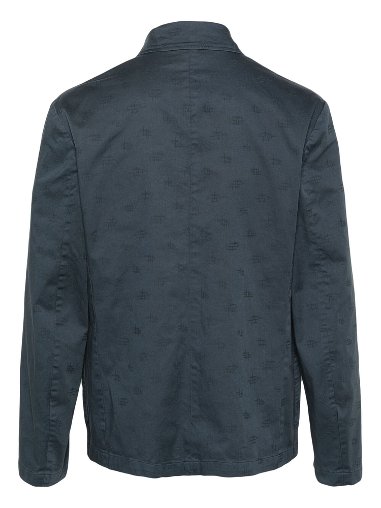 monogram-jacquard shirt jacket