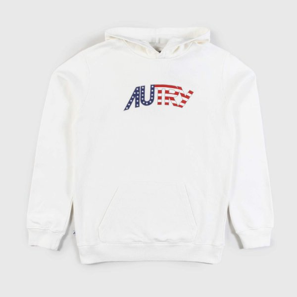 logo-print cotton hoodie