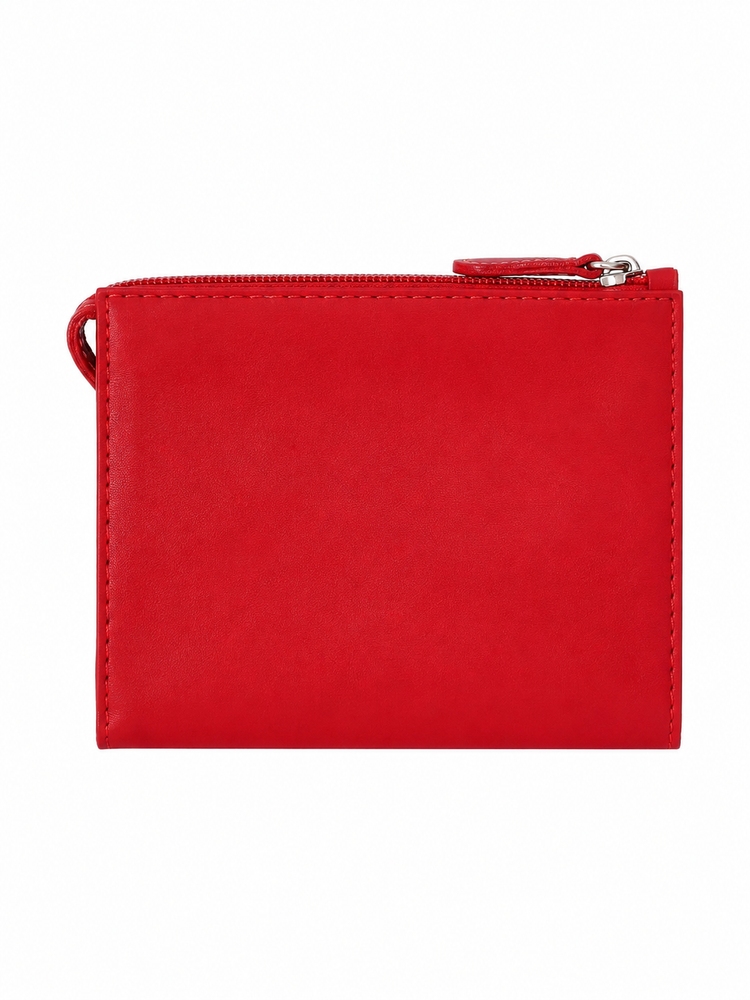 minimal leather make-up bag