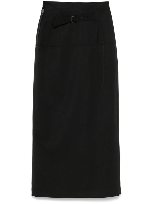 slited midi skirt