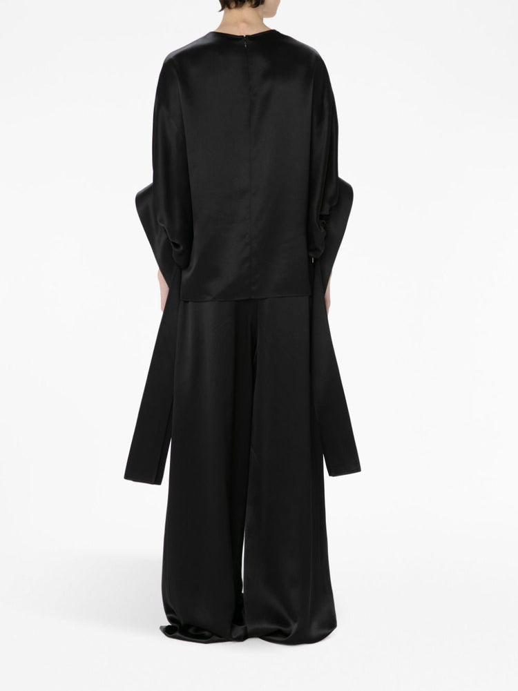 JWAnderson satin-finish pleated blouse