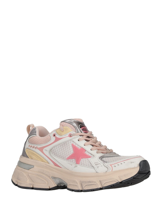LIGHTSTAR MESH AND LEATHER UPPER POLISHED BIO BASED TOE AND SPUR TPU STAR