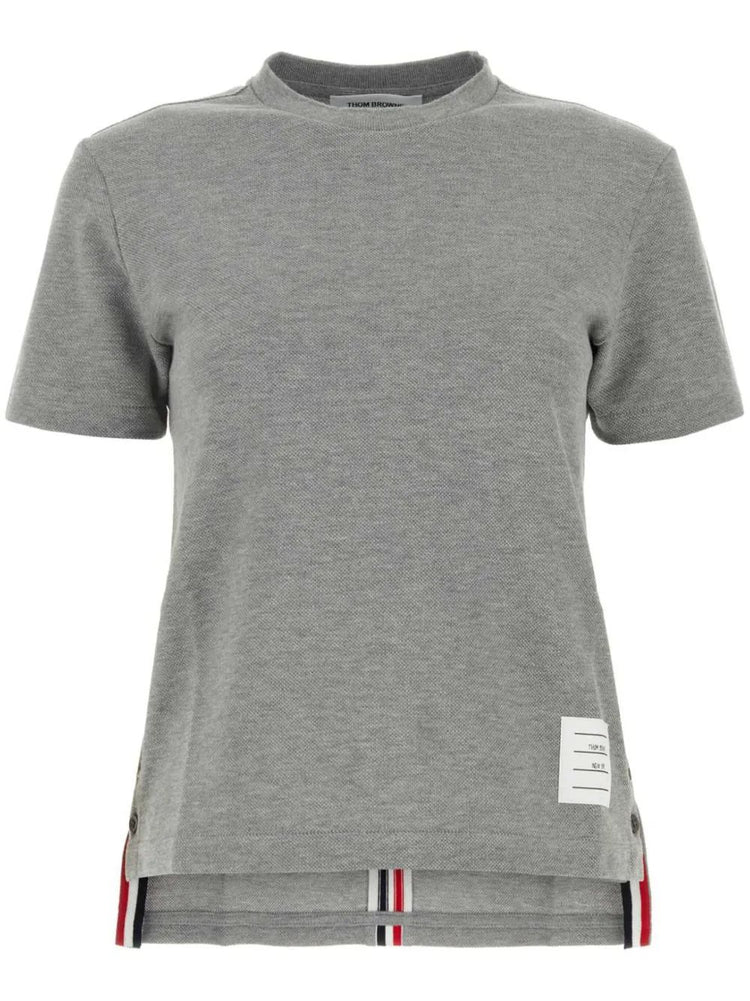 RELAXED FIT SHORT SLEEVE TEE W/ CENTER BACK RWB STRIPE IN CLASSIC PIQUE