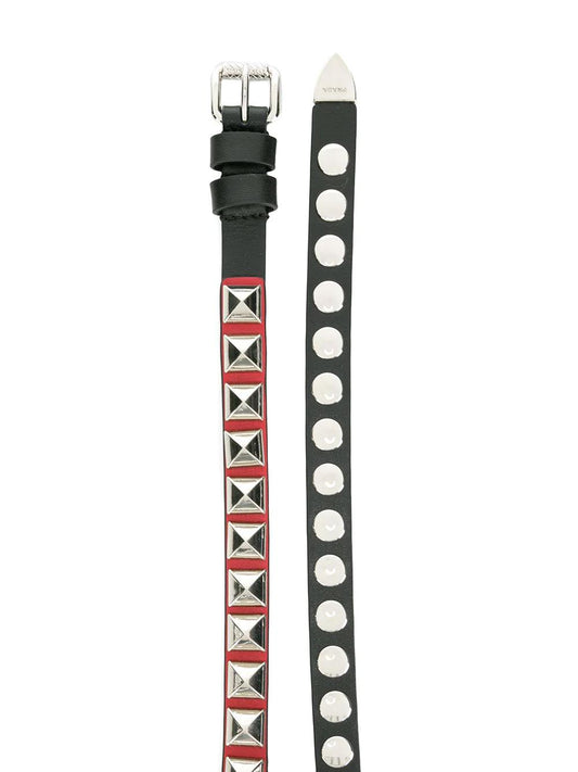 PRADA studded buckle belt
