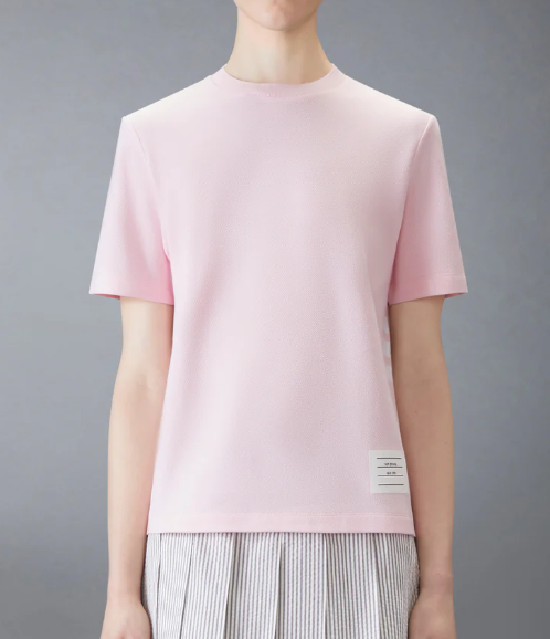 SHORT SLEEVE TEE W/ ENGINEERED 4 BAR STRIPE IN CLASSIC PIQUE