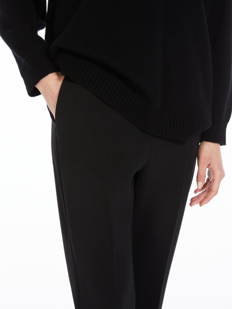 Nepeta ankle-length trousers in wool crepe