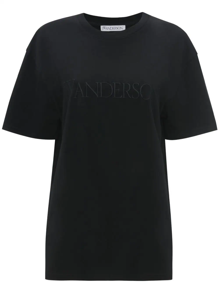 logo-embroidered cotton T-shirt