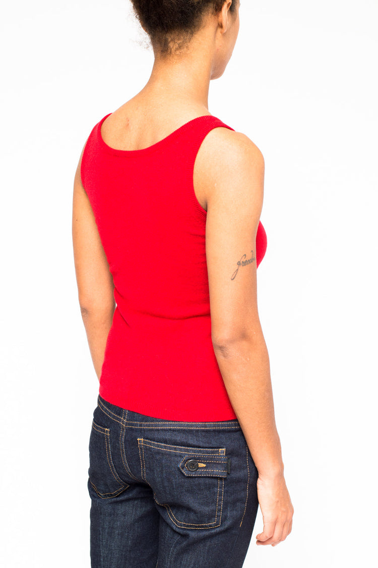 LA ROSE canotta cash rosso