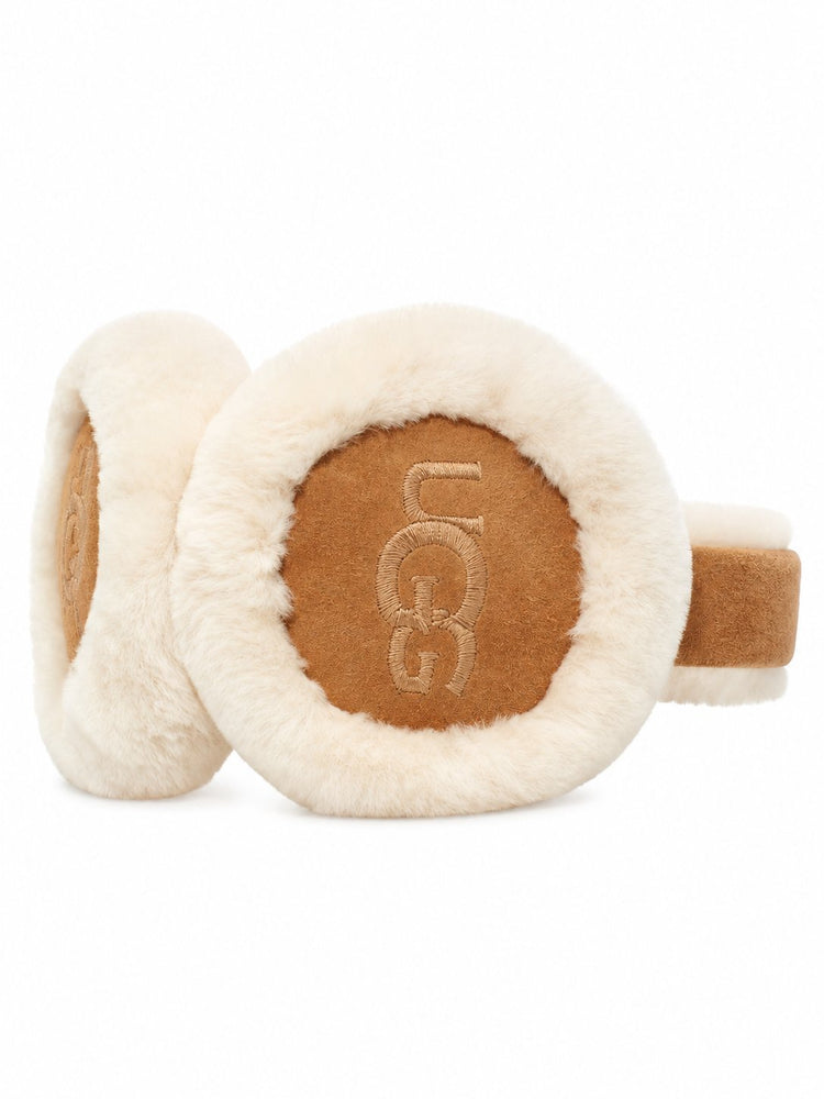 W SHEEPSKIN EMBROIDERY EARMUFF
