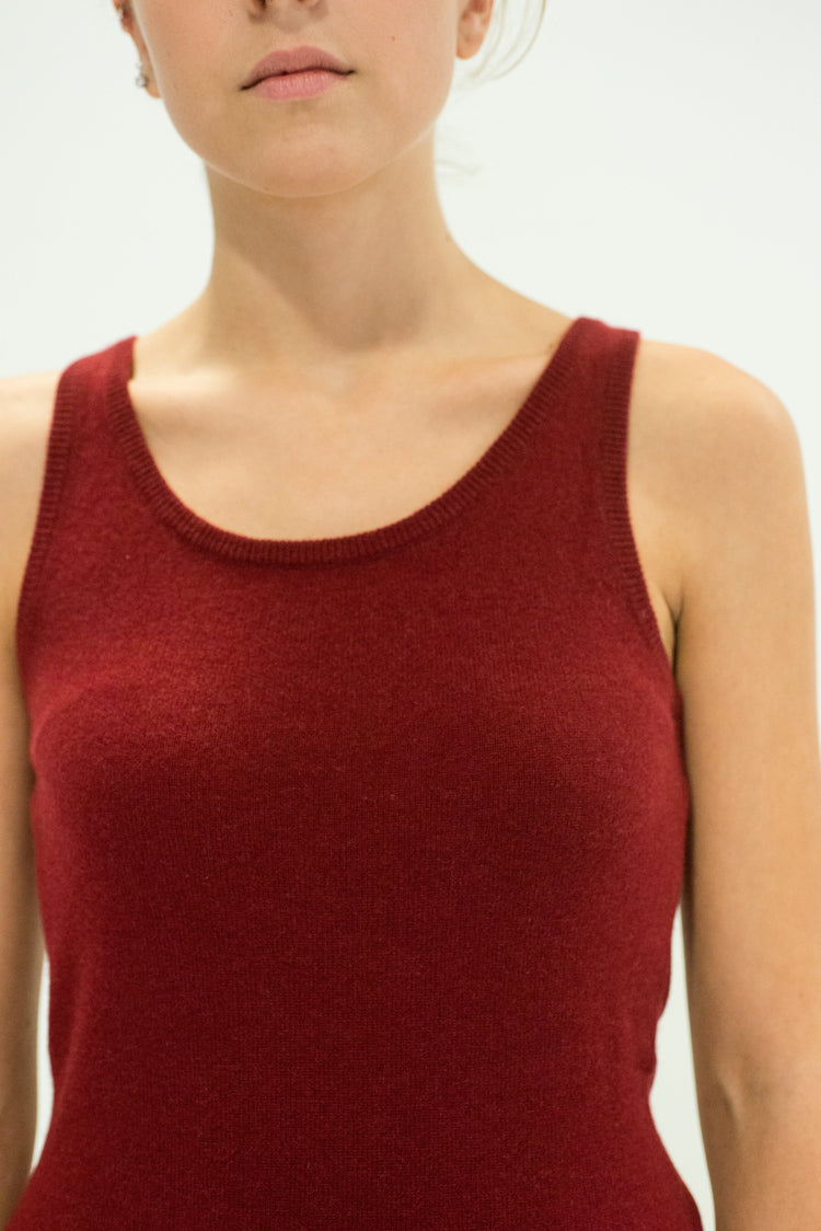 LA ROSE canotta cash rosso