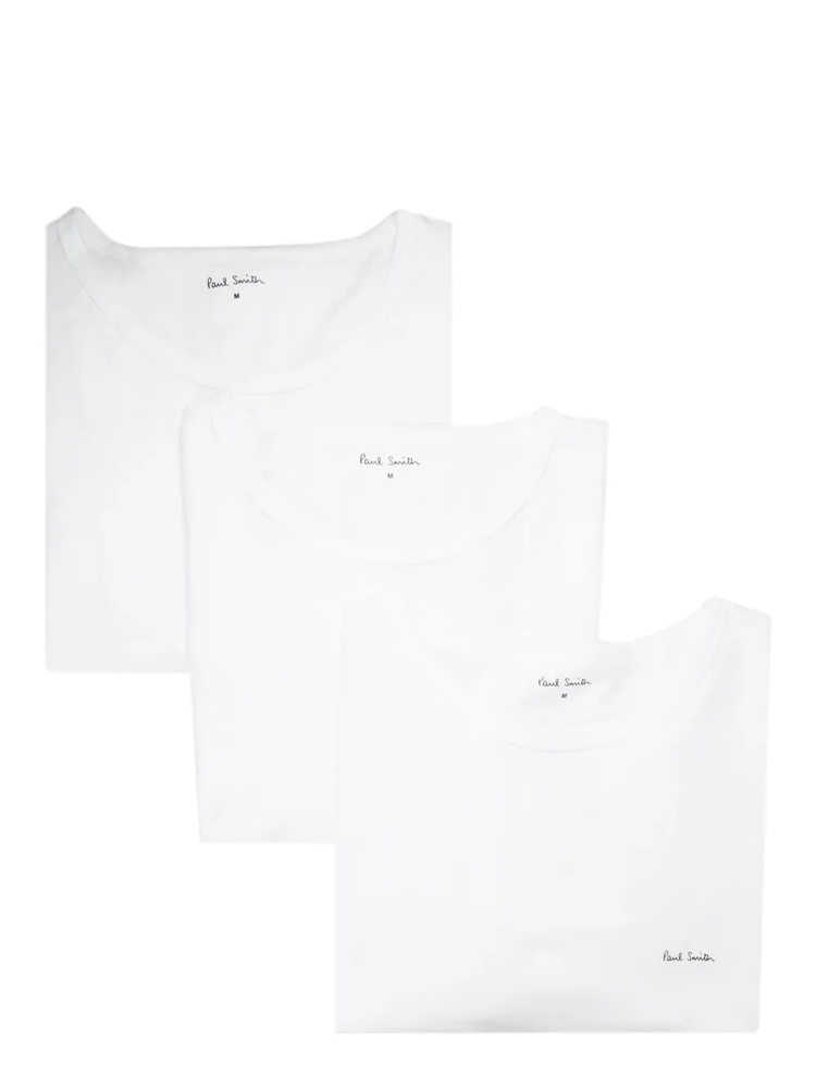 logo-print cotton T-shirt (pack of three)