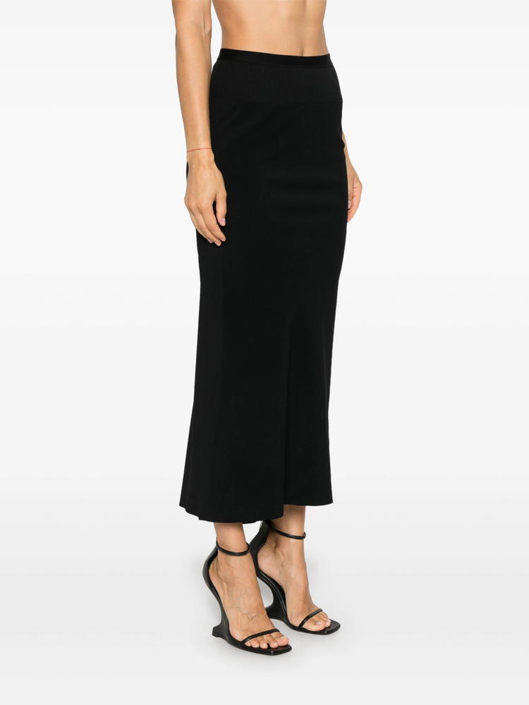 Calf Bias midi skirt