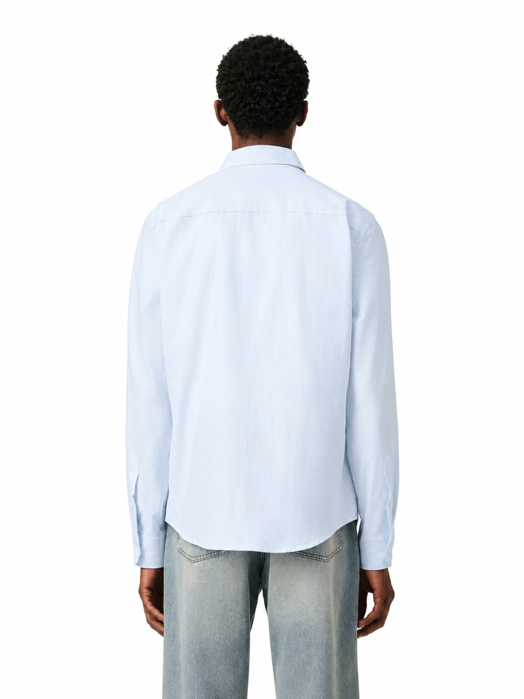 CLASSIC SHIRT BUTTON DOWN COLLAR WITH EMBROIDERED AMI DE COEUR