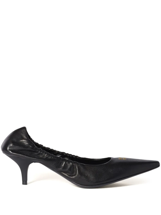 leather decolleté nappa pumps aviator