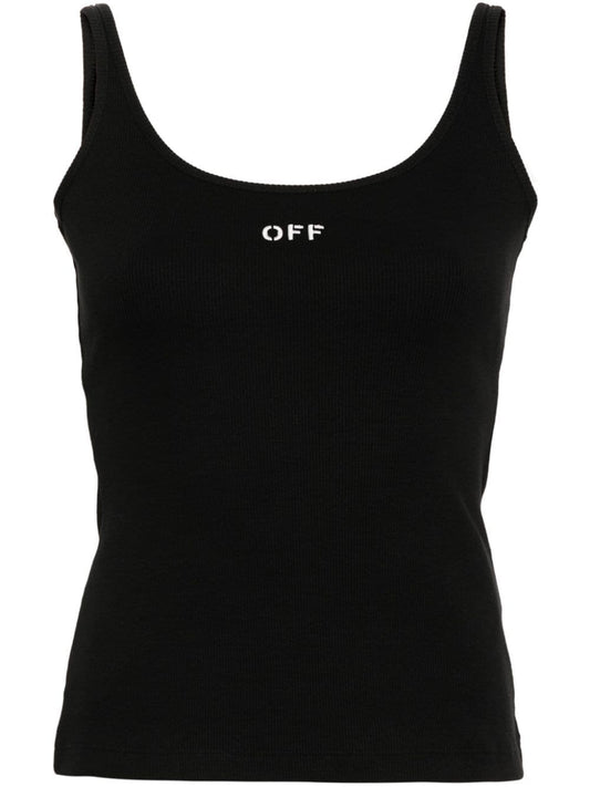 Off Stamp stretch-cotton tank top