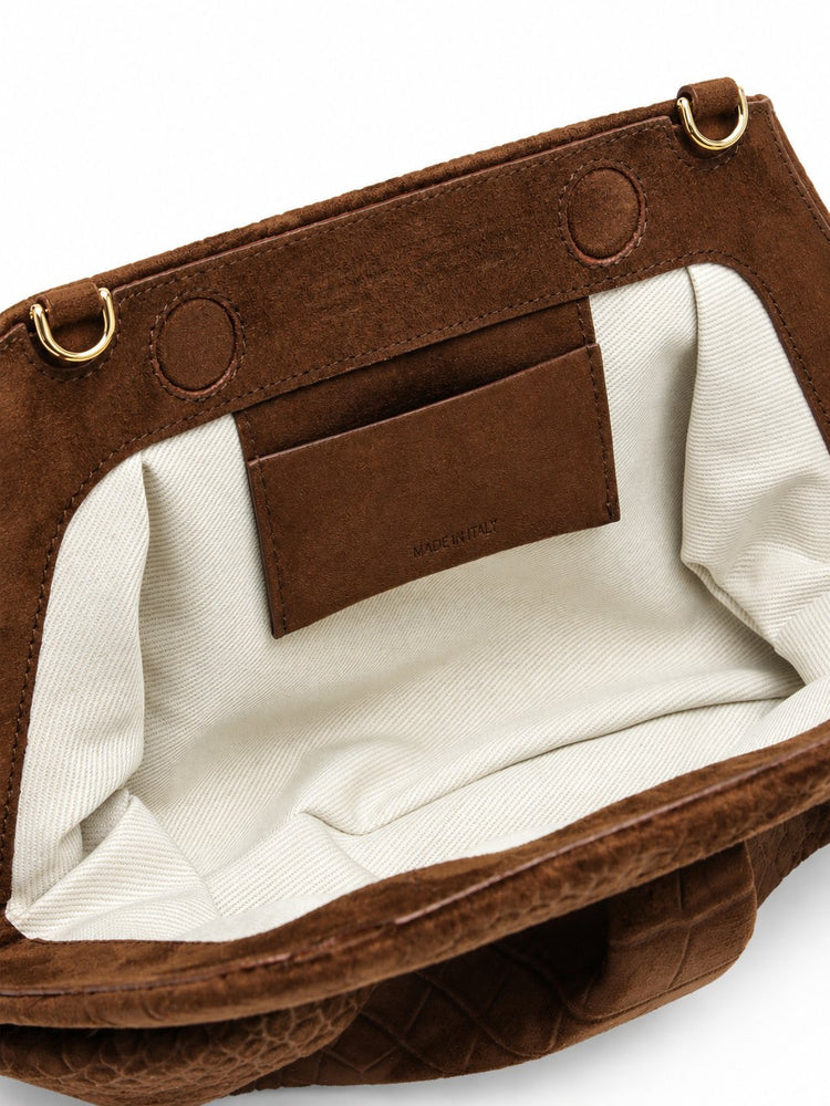 BIOS BAGUETTE SUEDE CROCO EFFECT
