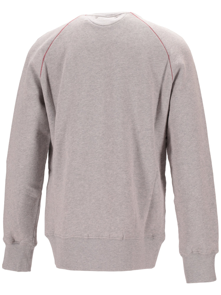 JOURNEY M'S RAGLAN CREW NECK SWEATSHIRT WITH POCKET ORGANIC COTTON FLEECE CONTRAST STITCHING