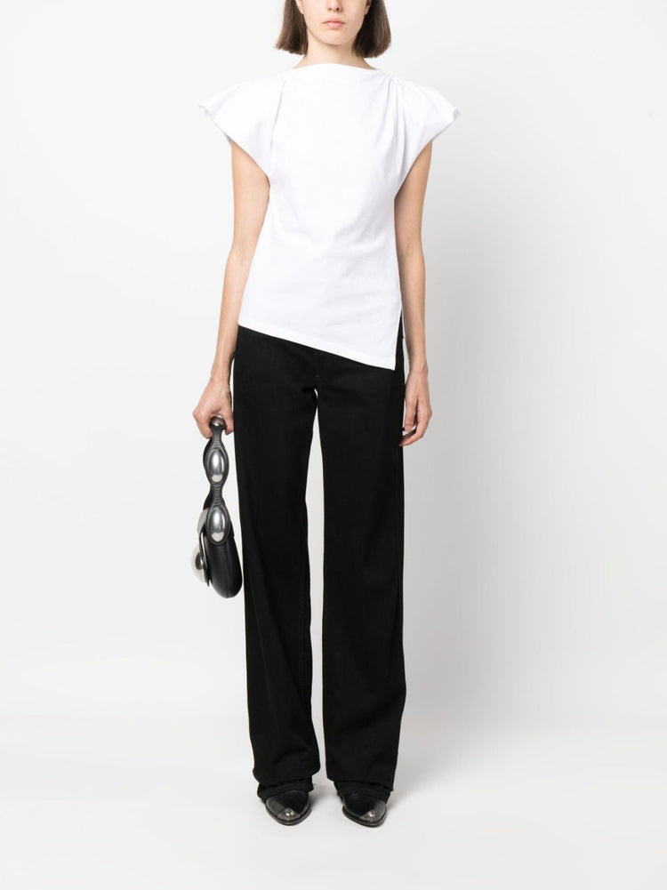 Sebani padded asymmetric T-shirt