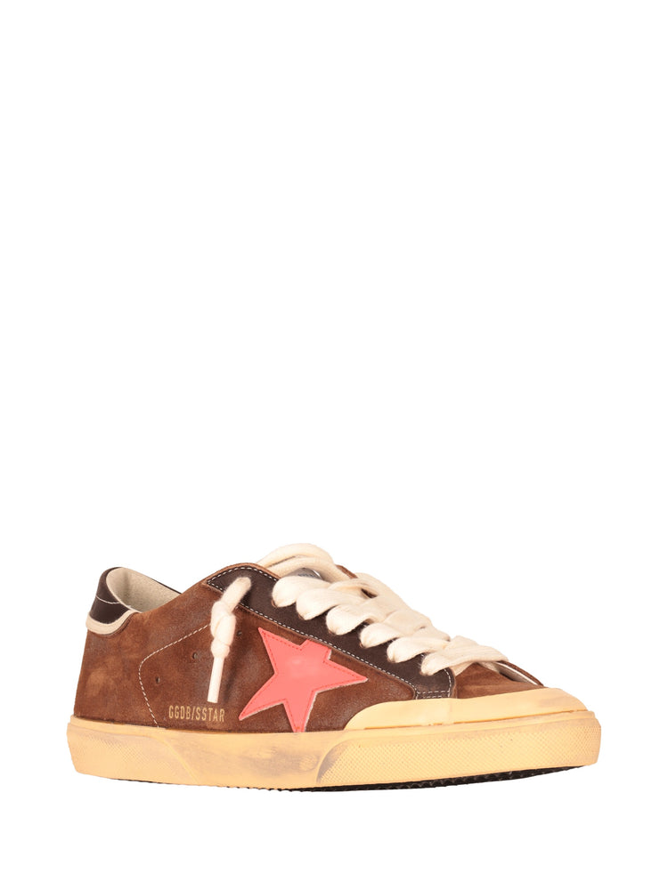SUPER STAR  SUEDE UPPER NYLON TONGUE LEATHER STAR AND HEEL