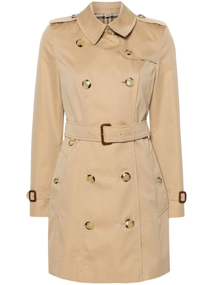 double-breasted trench coat