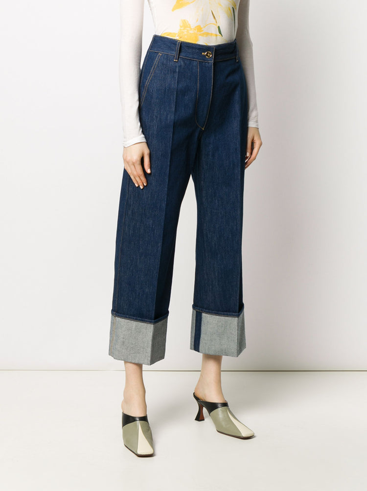 Iconic cuffed jeans