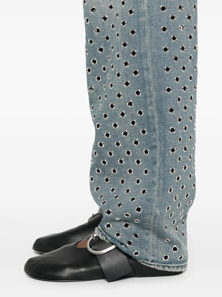 JOURNEY W'S PANT KIM SAND WASH ALL OVER EYELET