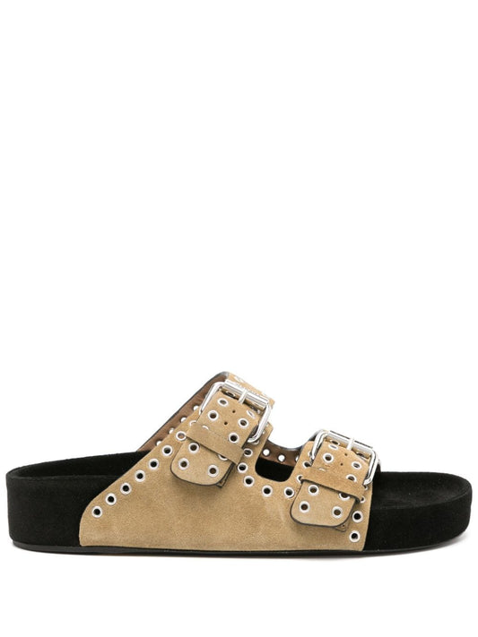 Lennyo eyelet-embellished sandals