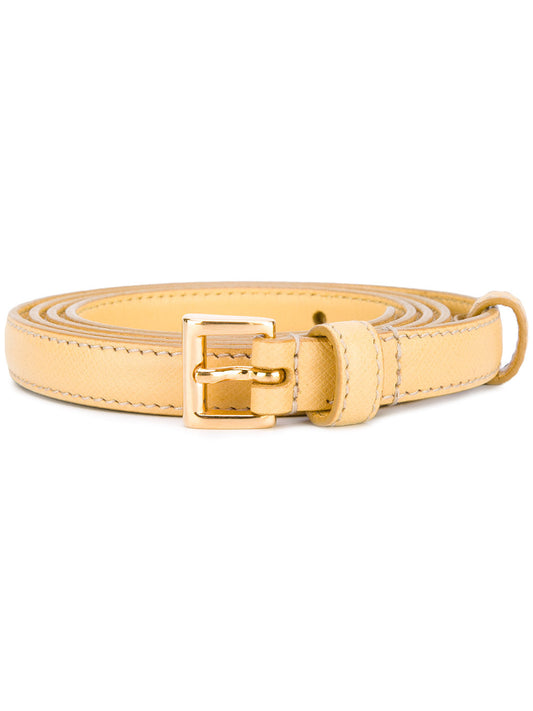 Prada belt yellow 2 cm saffiano