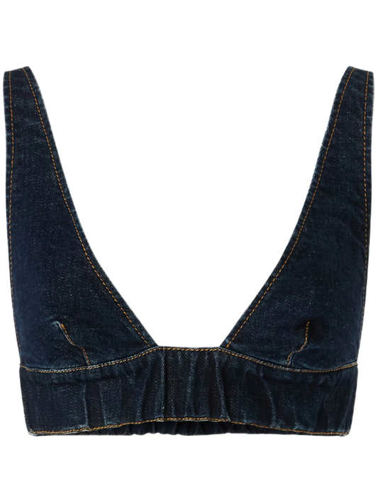 Bamako denim crop top