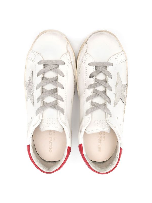 GOLDEN GOOSE YOUNG super-star leather upper and heel suede