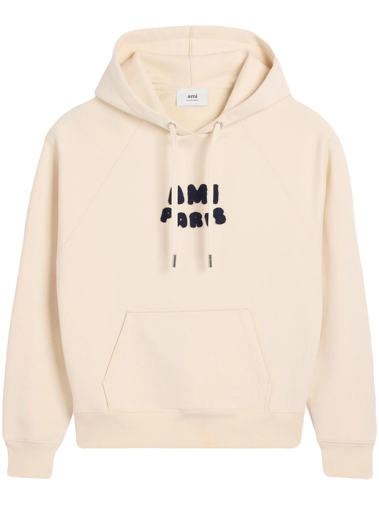 Ami Paris logo-appliqué hoodie