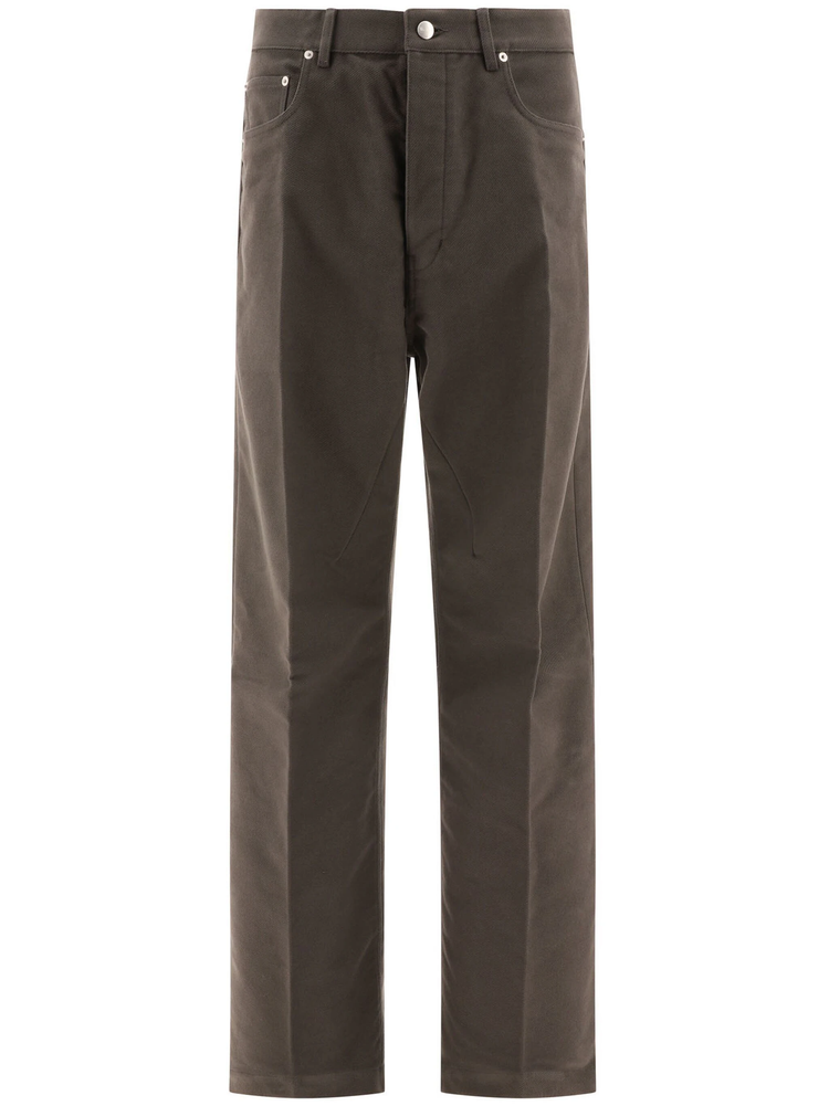 Geth straight-leg cotton trousers