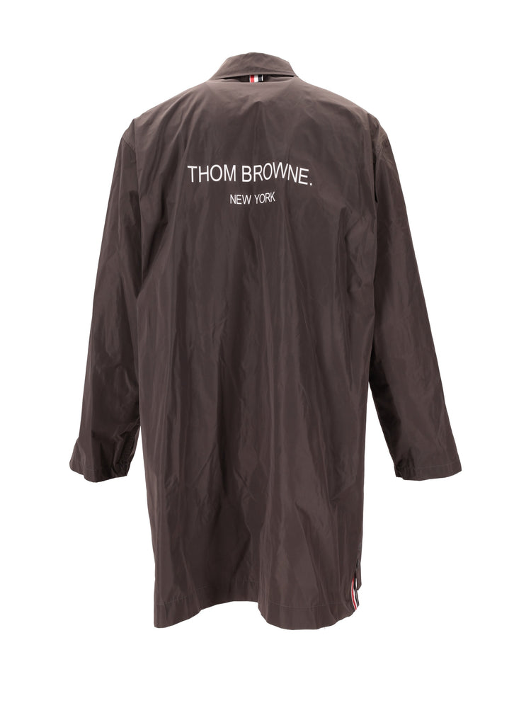 PACKABLE SMOCK W/ LOGO PRINT (35") IN LIGHT MEMORY TECH