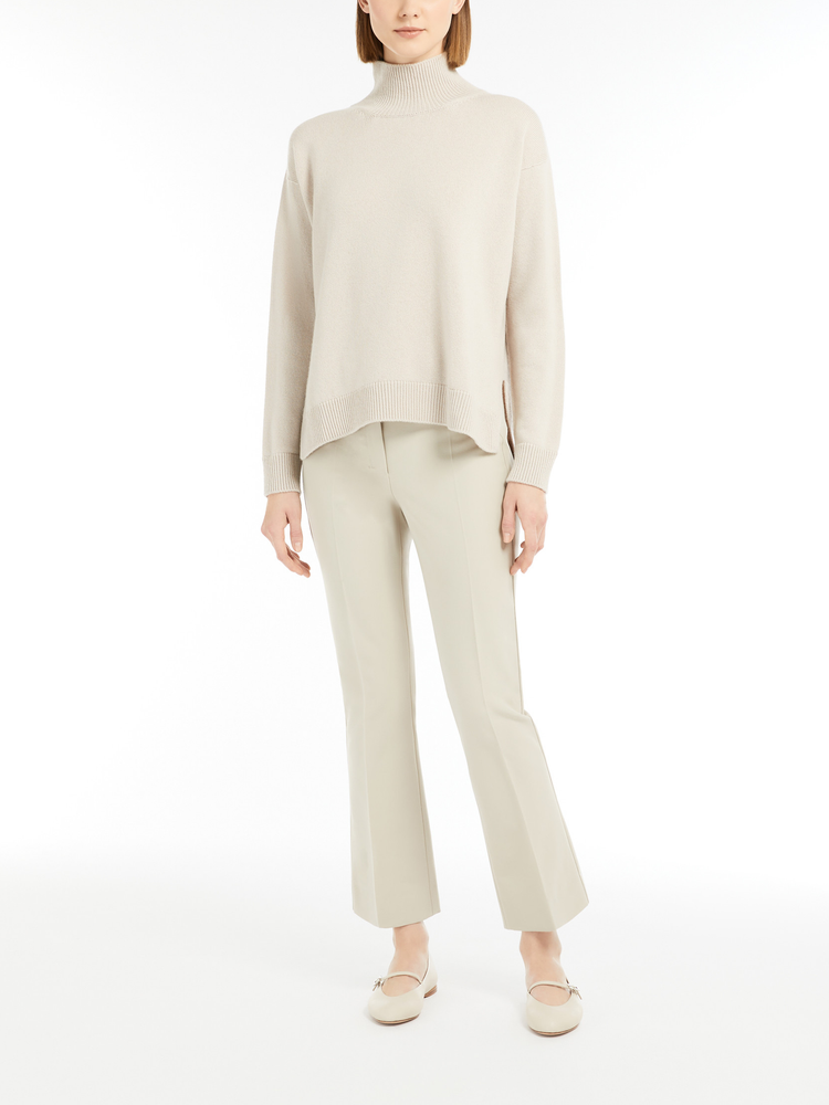 Fatina slim-fit stretch cotton and viscose trousers