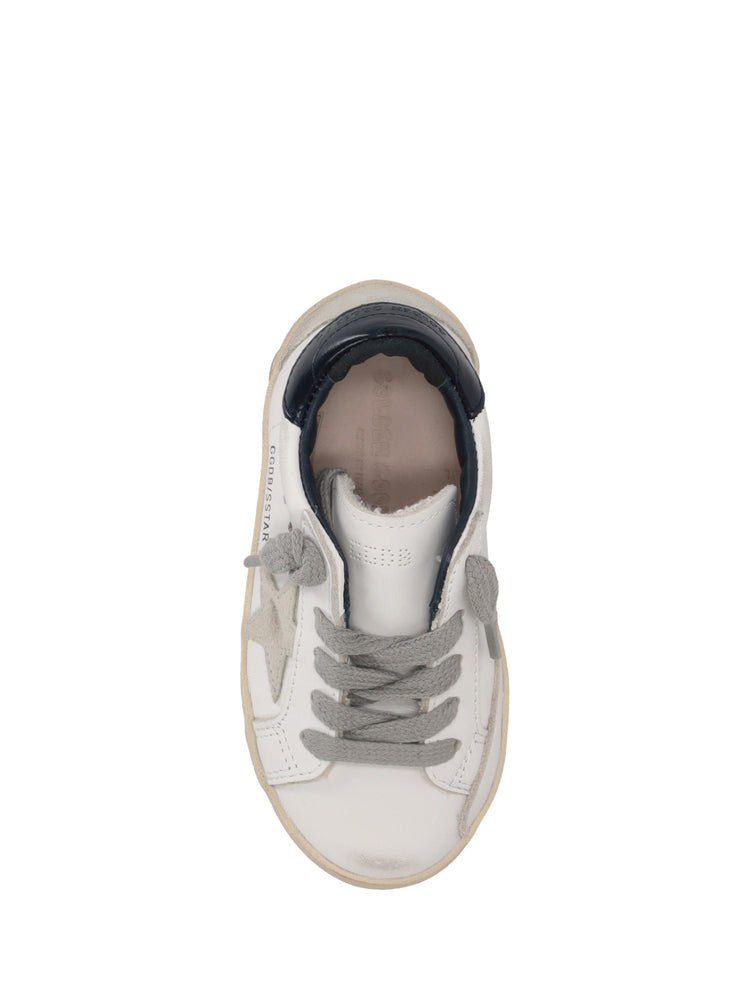 SUPER-STAR LEATHER UPPER AND HEEL SUEDE STAR AND SPUR