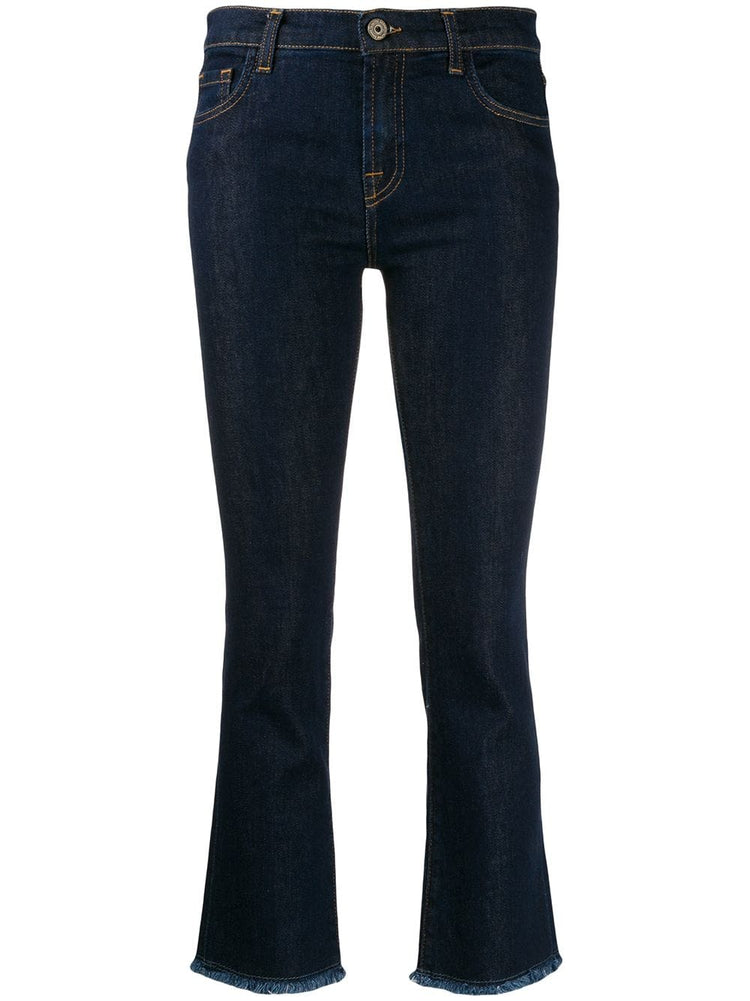 L'AUTRE CHOSE cropped slim-fit jeans