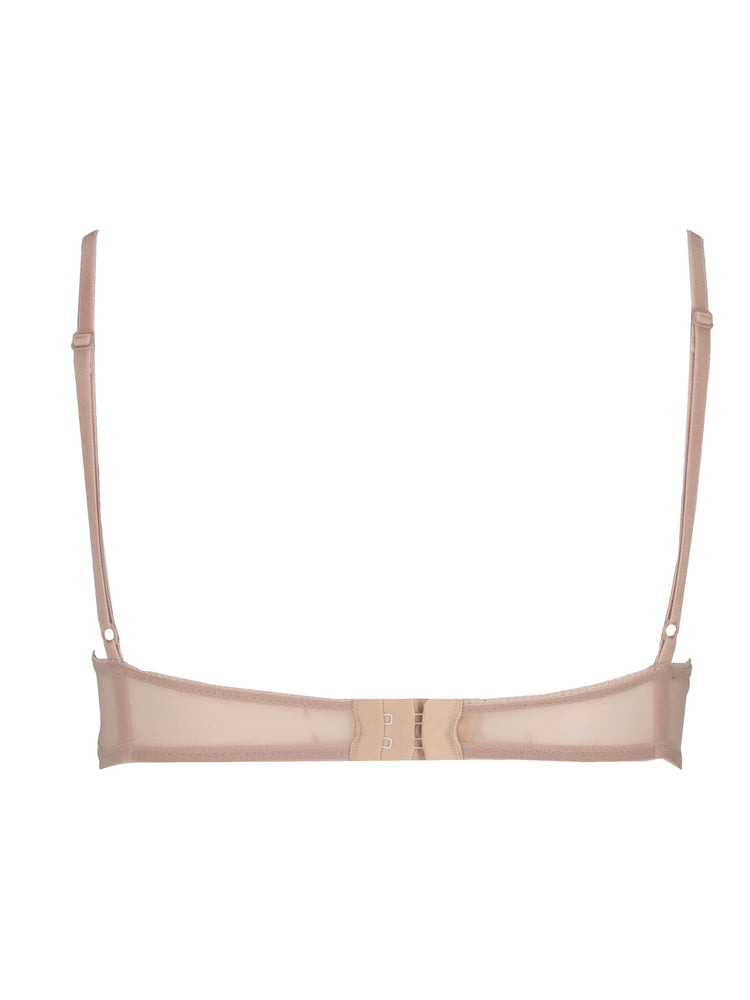 LAURA URBINATI tulle bra vinaccia