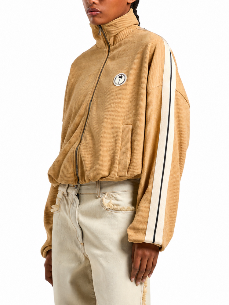 PALM TREE CHENILLE TRACK JACKET