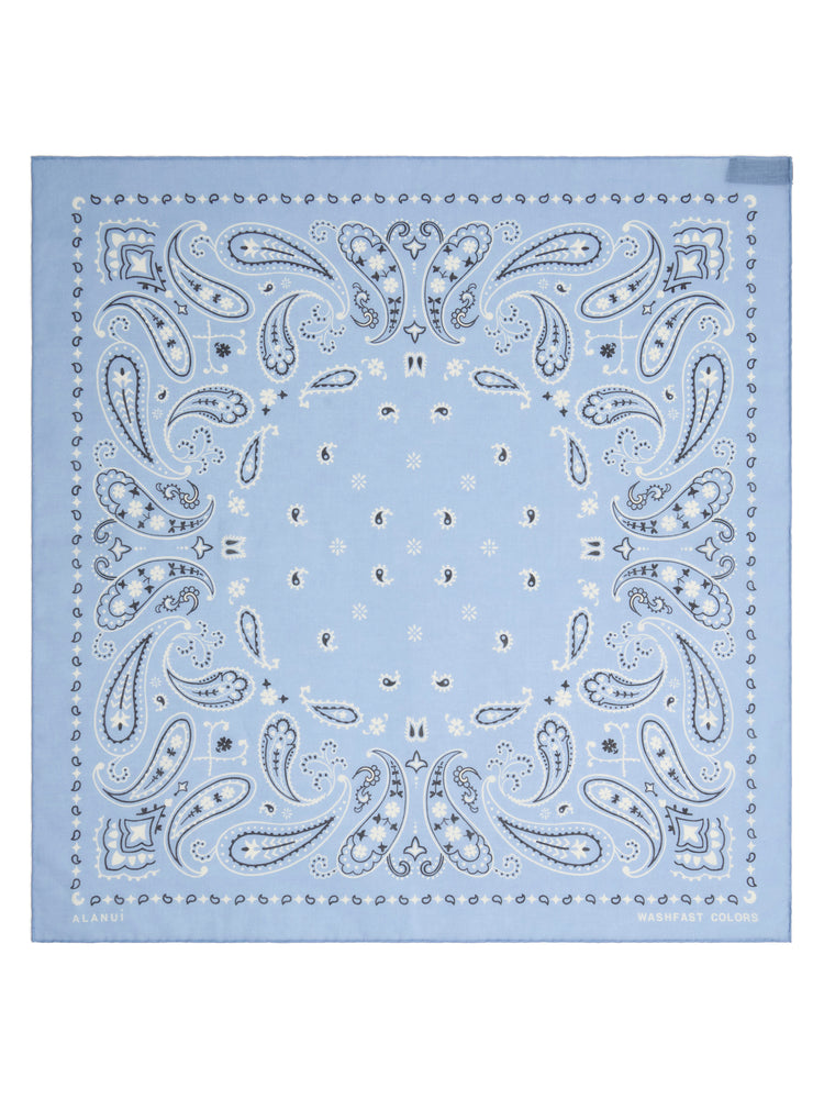 PRINTED COTTON BANDANA VERMOUTH/MULTICOL