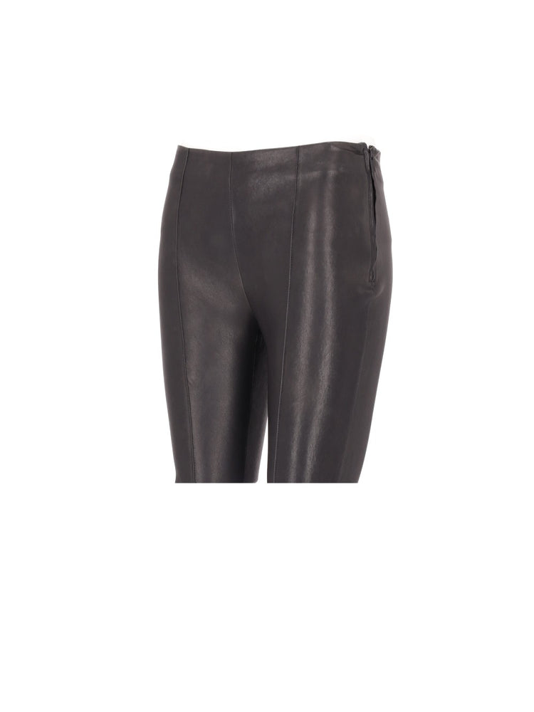 SIGNE LEGGINGS WITH SLIT STRETCH NAPPA SHINE