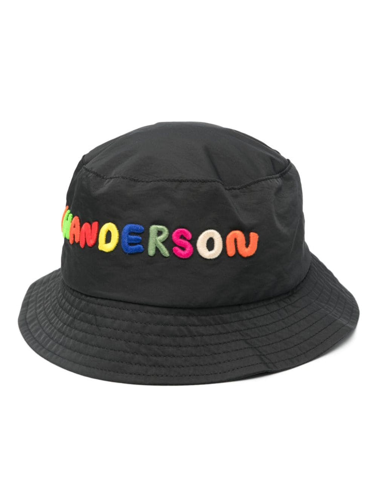 logo-embroidered bucket hat