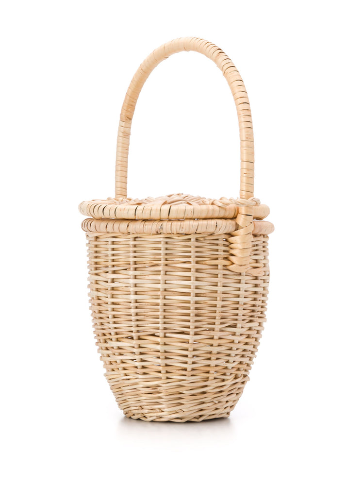 wicker bucket bag