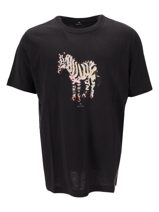 MENS REG FIT T SHIRT ZEBRA LARGE