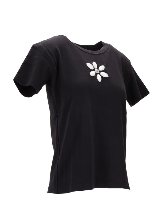 FITTED T-SHIRT W/ EMBROIDERY