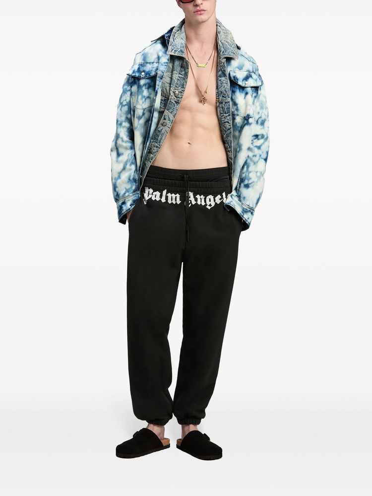 logo-print cotton track pants