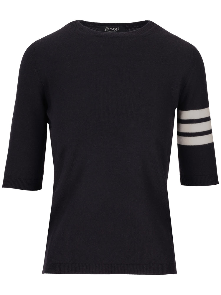 LA ROSE 3/4 merino wool knitwear